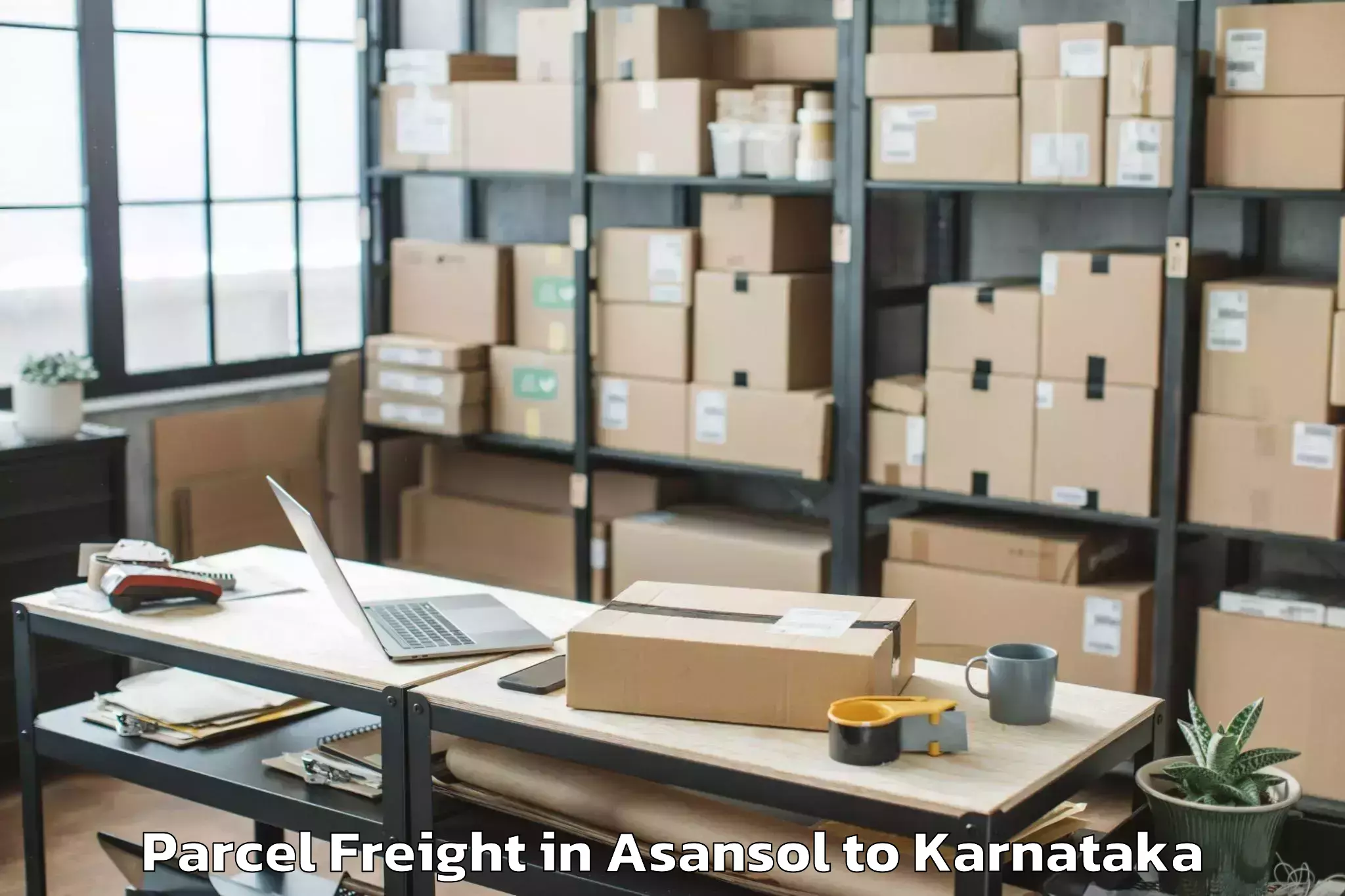 Efficient Asansol to Harapanahalli Parcel Freight